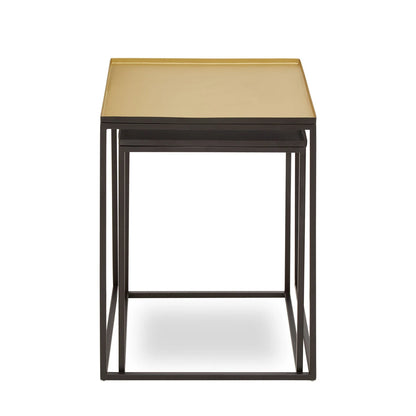 Rabia Gold And Silver Nest Of 2 Tables