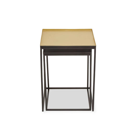 Rabia Gold And Silver Nest Of 2 Tables