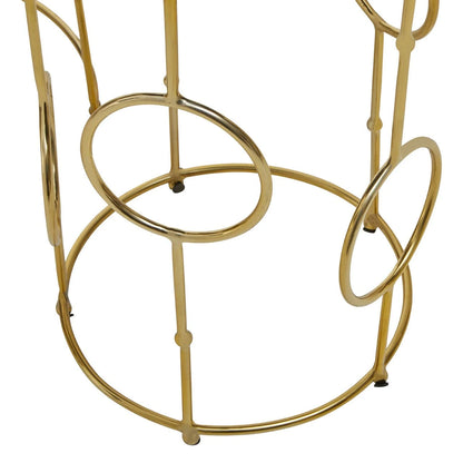 Rabia Set Of 2 Circle Pattern Side Table