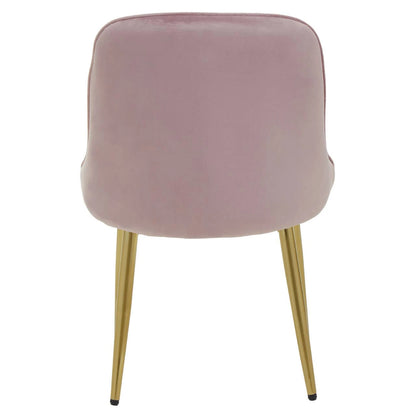 Demi Dusky Pink Velvet Dining Chair