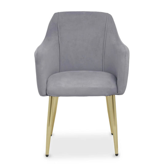 Darcy Grey Velvet Dining Chair