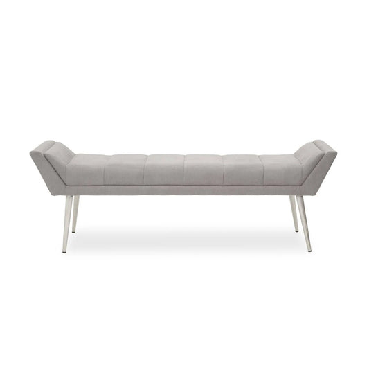 Gilden Grey Bench With Angular Base