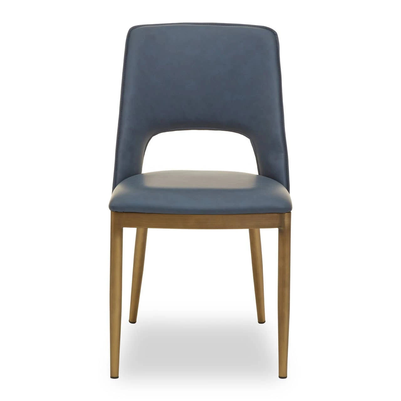 Gilden Blue Leather Effect Dining Chair