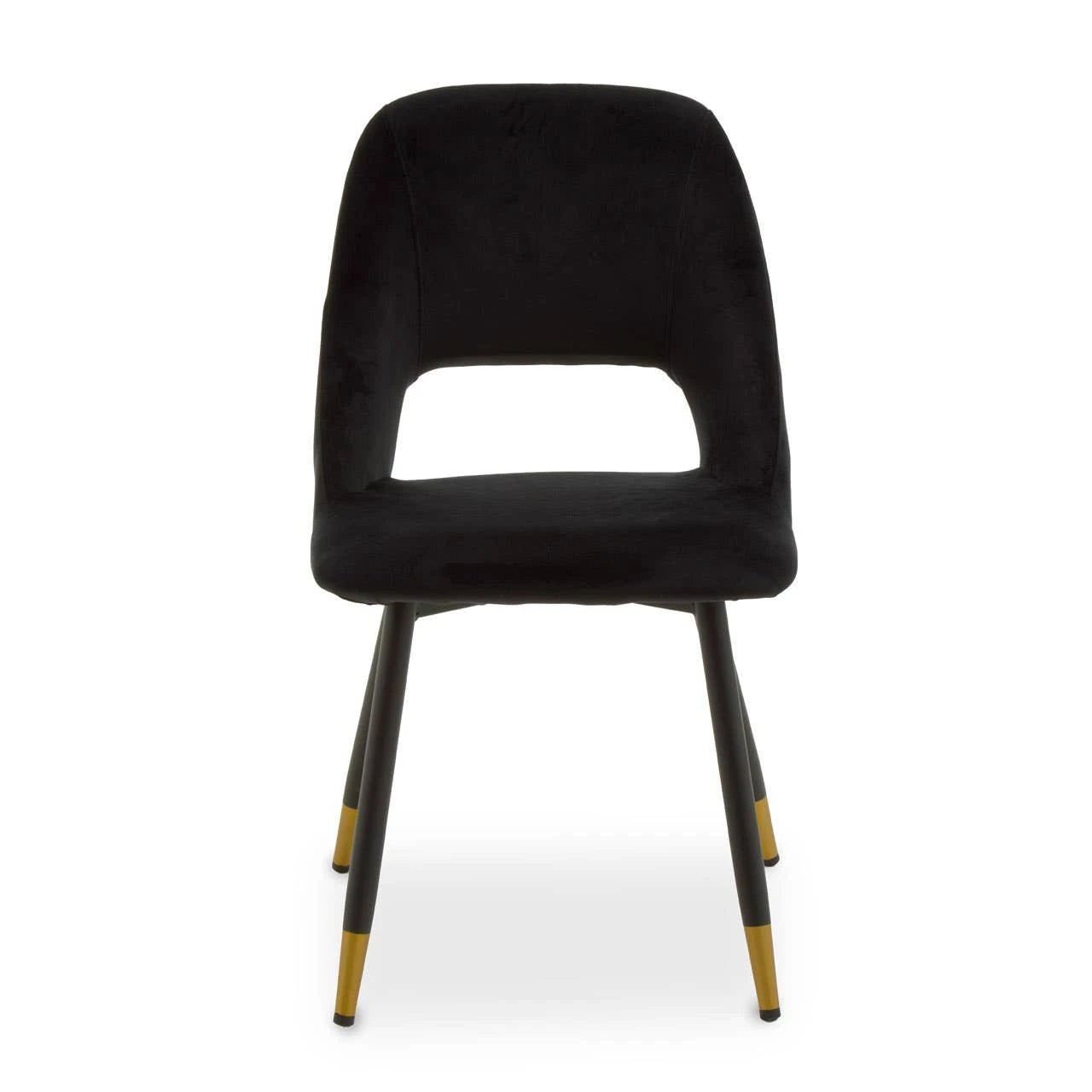 Warren Black Velvet Dining Chair