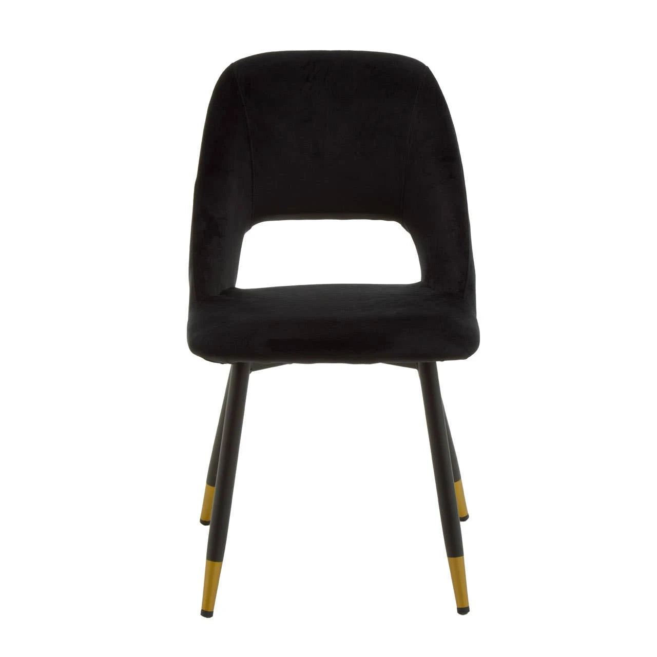 Warren Black Velvet Dining Chair