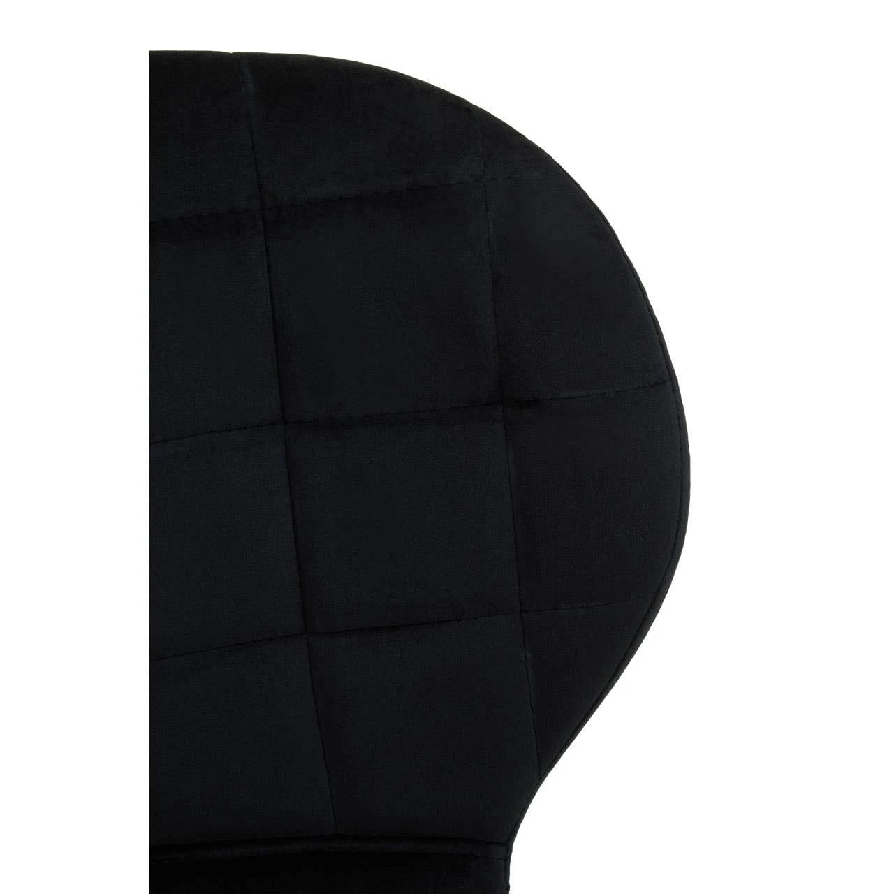 Warton Black Velvet Dining Chair