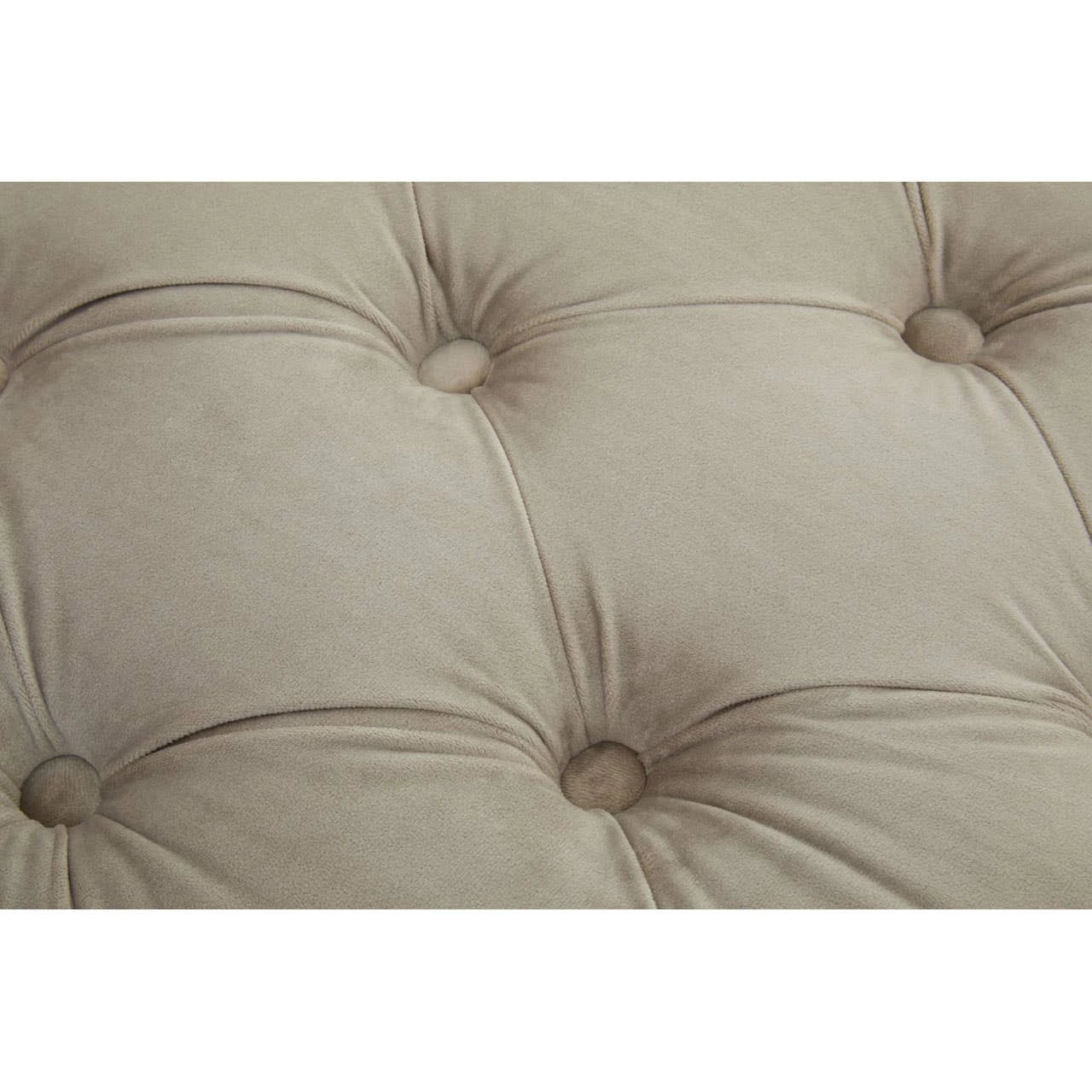 Alea Mink Velvet Button Tufted Bench