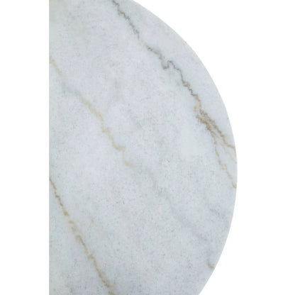 Jodie Set Of Two White Marble And Gold Frame Coffee Tables