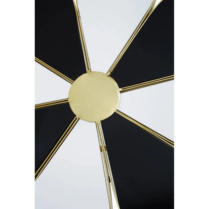 Jodie Black And White Petal End Table