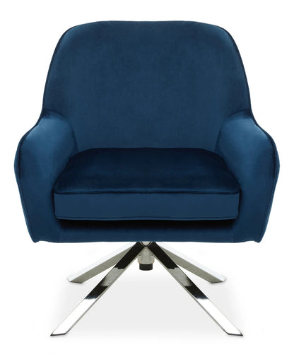 Avery Midnight Velvet Swivel Chair