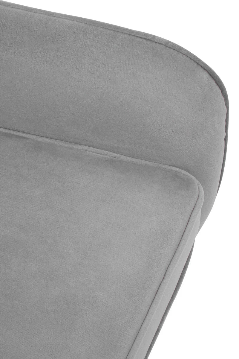 Avery Grey Velvet Swivel Chair