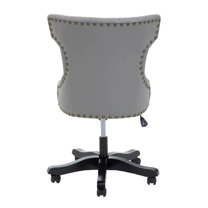 Walson Grey Leather Effect Home Office Chair