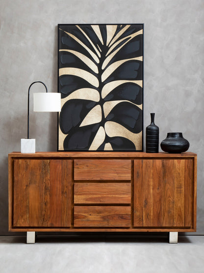Simla Acacia Wood 2 Doors and 3 Drawers Sideboard