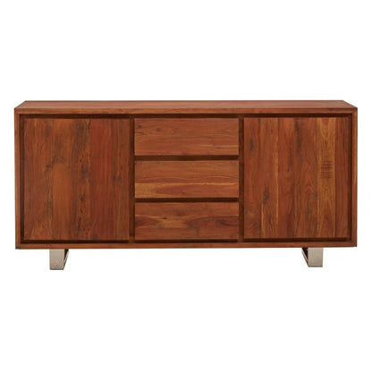 Simla Acacia Wood 2 Doors and 3 Drawers Sideboard