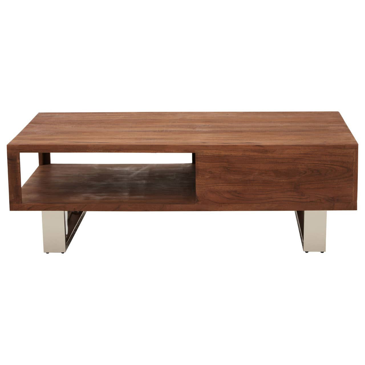 Simla Acacia Wood Coffee Table with Drawer