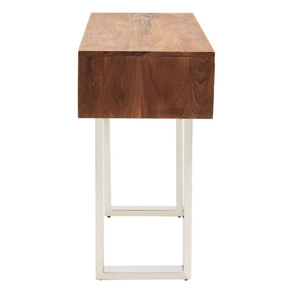 Simla Acacia Wood Two Drawer Console Table