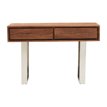Simla Acacia Wood Two Drawer Console Table