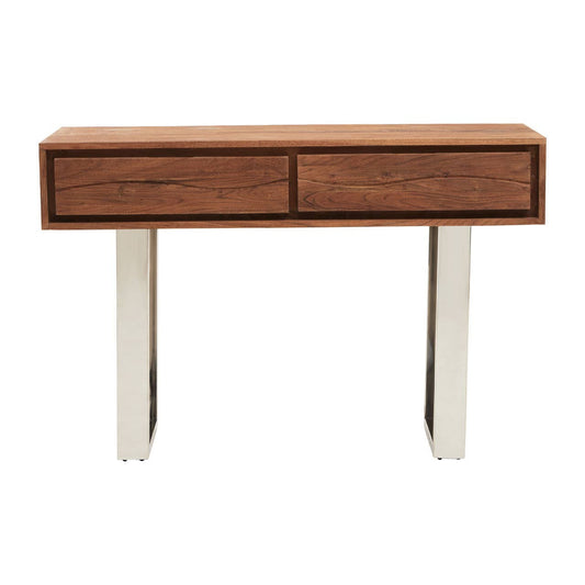 Simla Acacia Wood Two Drawer Console Table