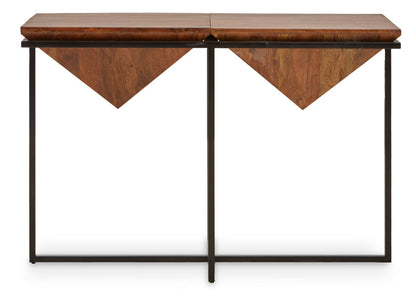 Shimla Acacia Pyramid Console Table