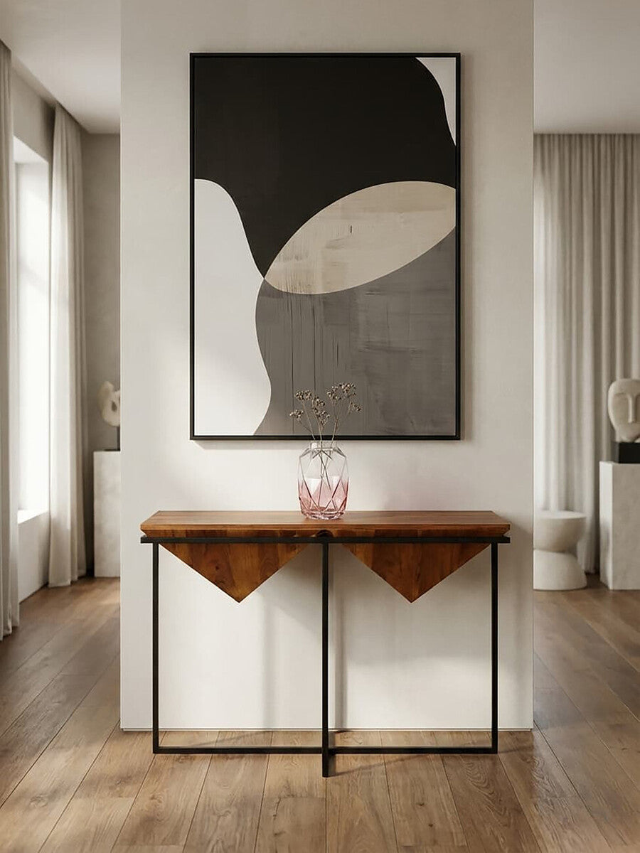 Shimla Acacia Pyramid Console Table