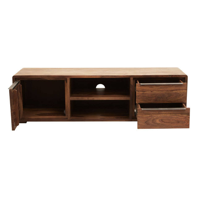 Surati One Door Sheesham And Acacia Wood Media Unit