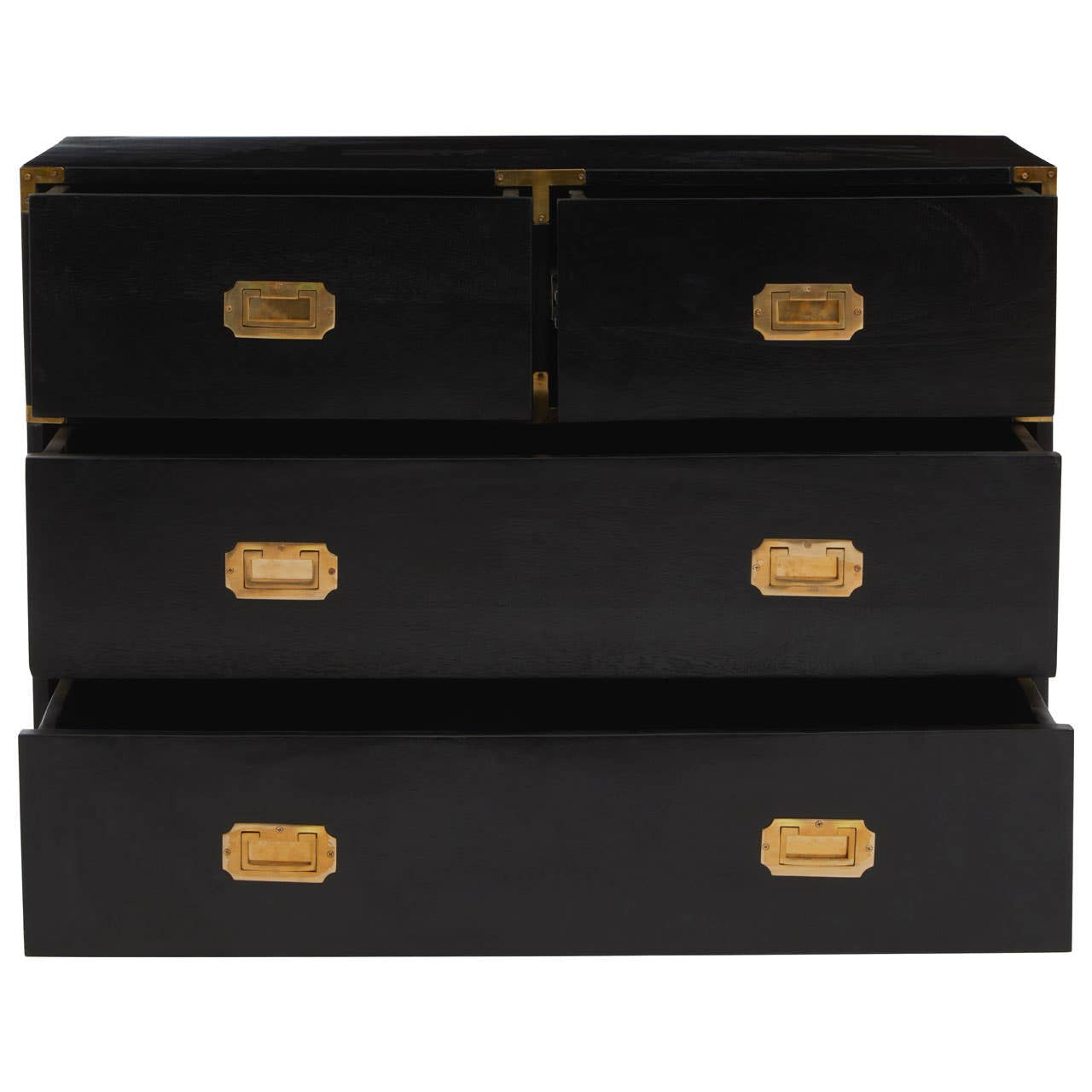 Sarter Seven Drawer Black Mango Wood Chest