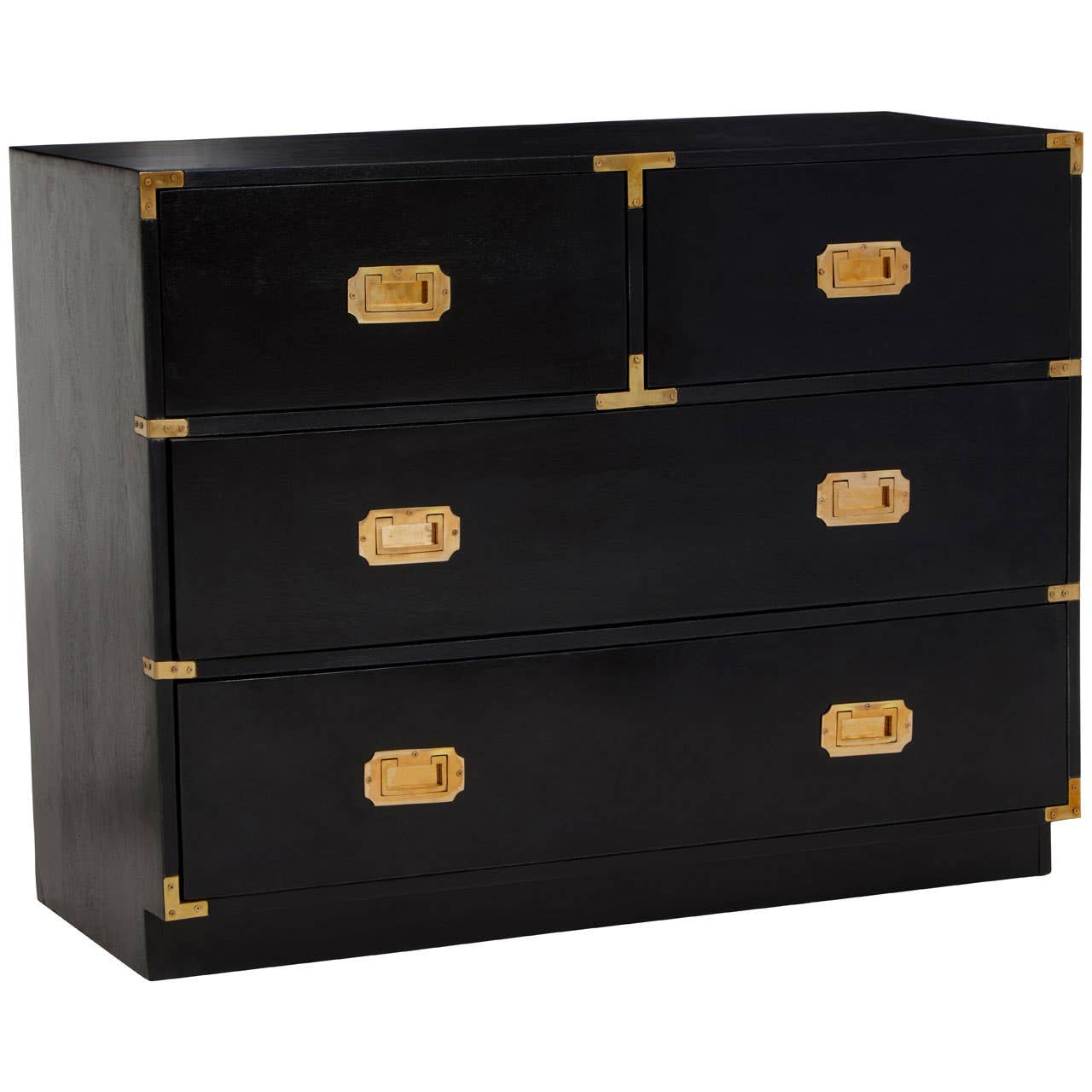 Sarter Seven Drawer Black Mango Wood Chest
