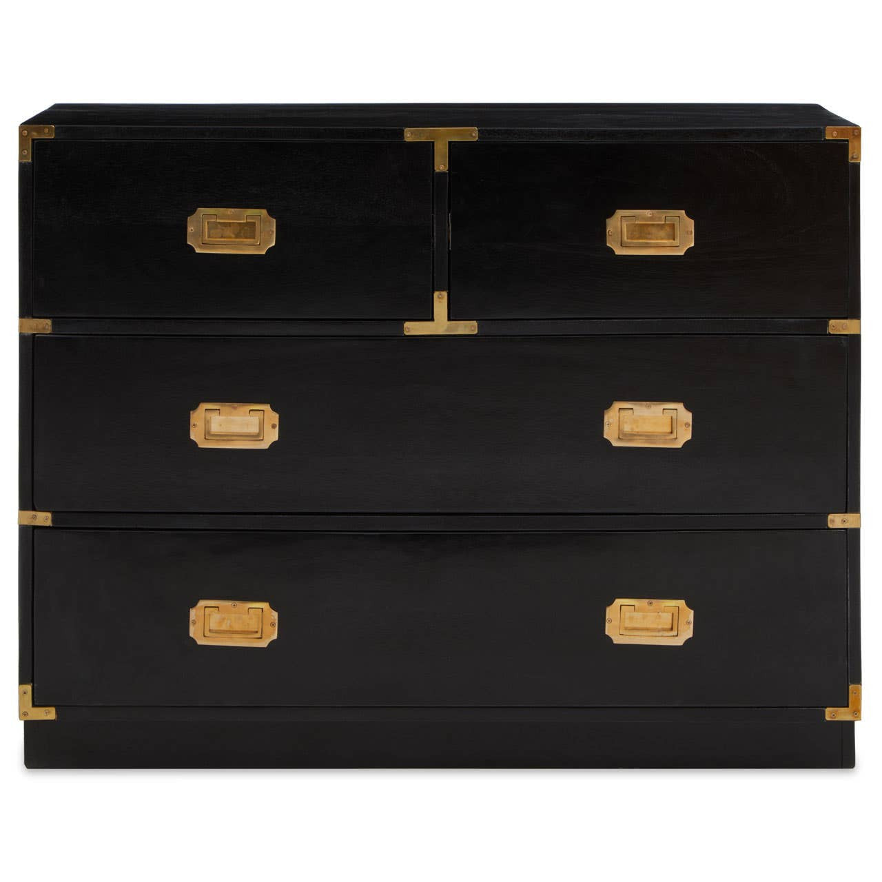 Sarter Seven Drawer Black Mango Wood Chest