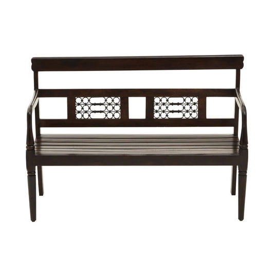 Srina Dark Sheesham Wood Bench