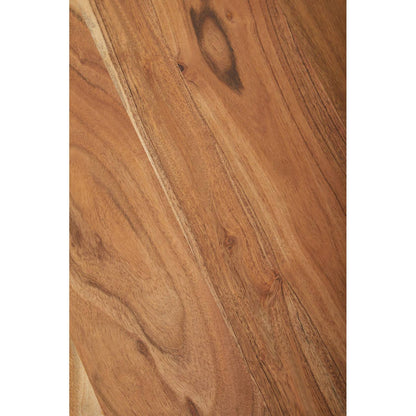 Boho Acacia Wood Round Coffee Table