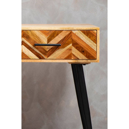 Boho Two Drawer Mango Wood Console Table