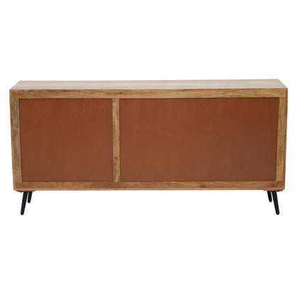 Boho Two Door and Three Drawer Mango Wood Sideboard