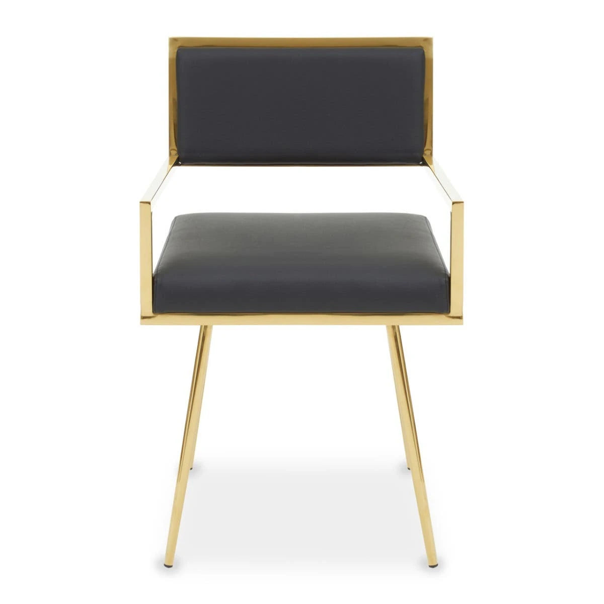 Azalea Black Faux Leather Dining Chair