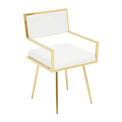 Azalea Ivory Faux Leather Dining Chair