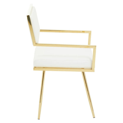 Azalea Ivory Faux Leather Dining Chair