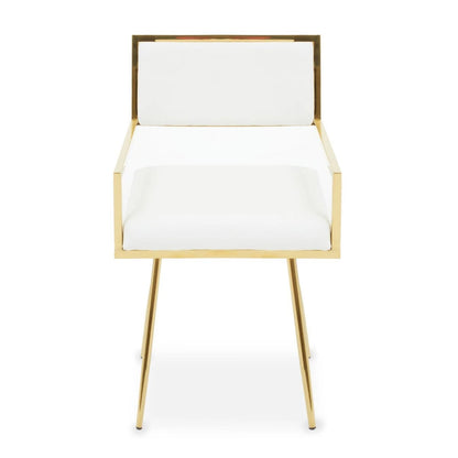 Azalea Ivory Faux Leather Dining Chair