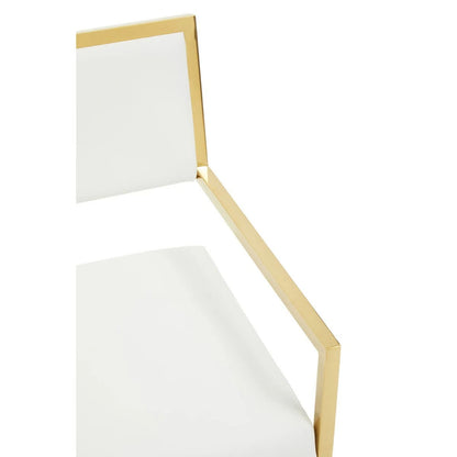 Azalea Ivory Faux Leather Dining Chair