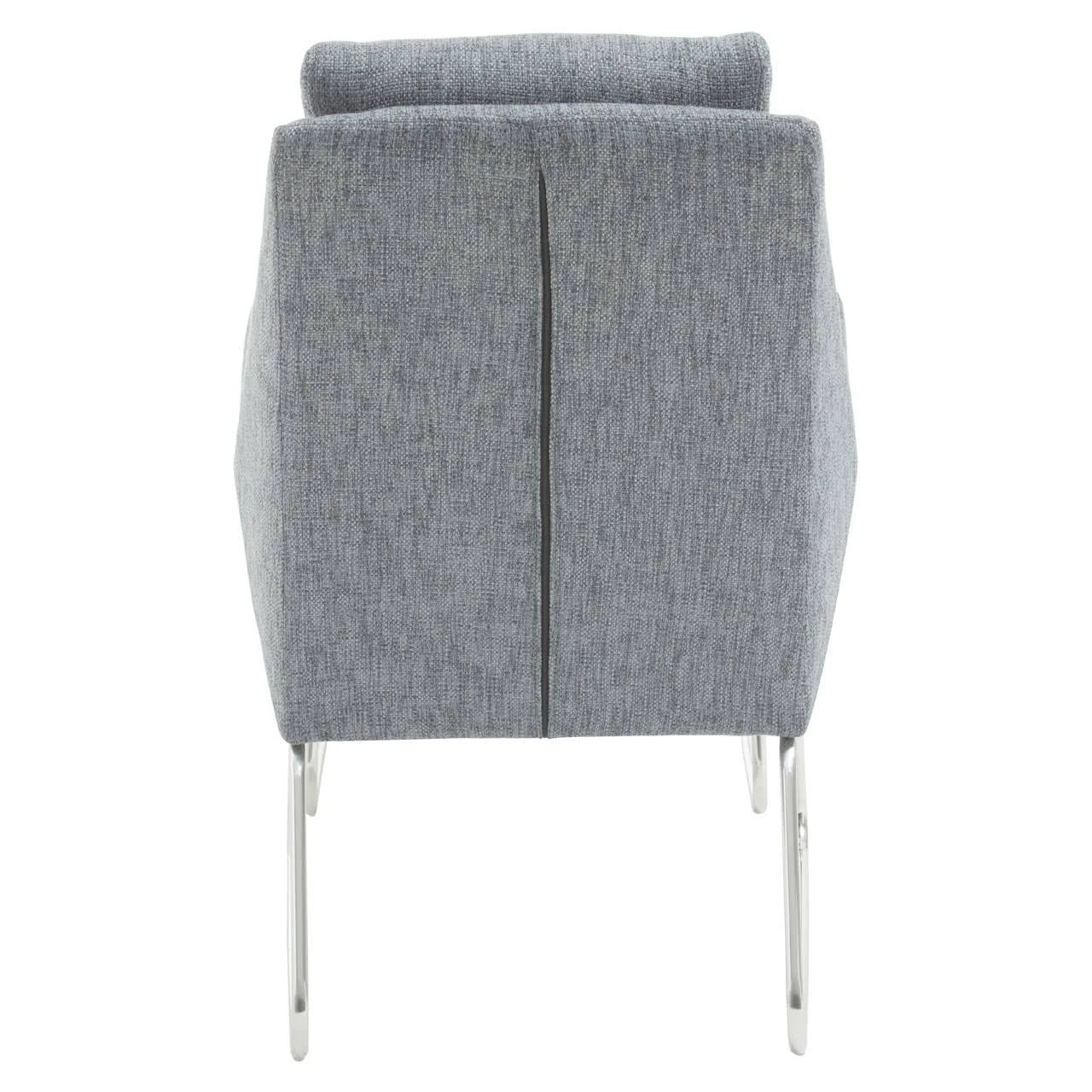 Azalea Grey Fabric Lounge Chair And Footstool Set