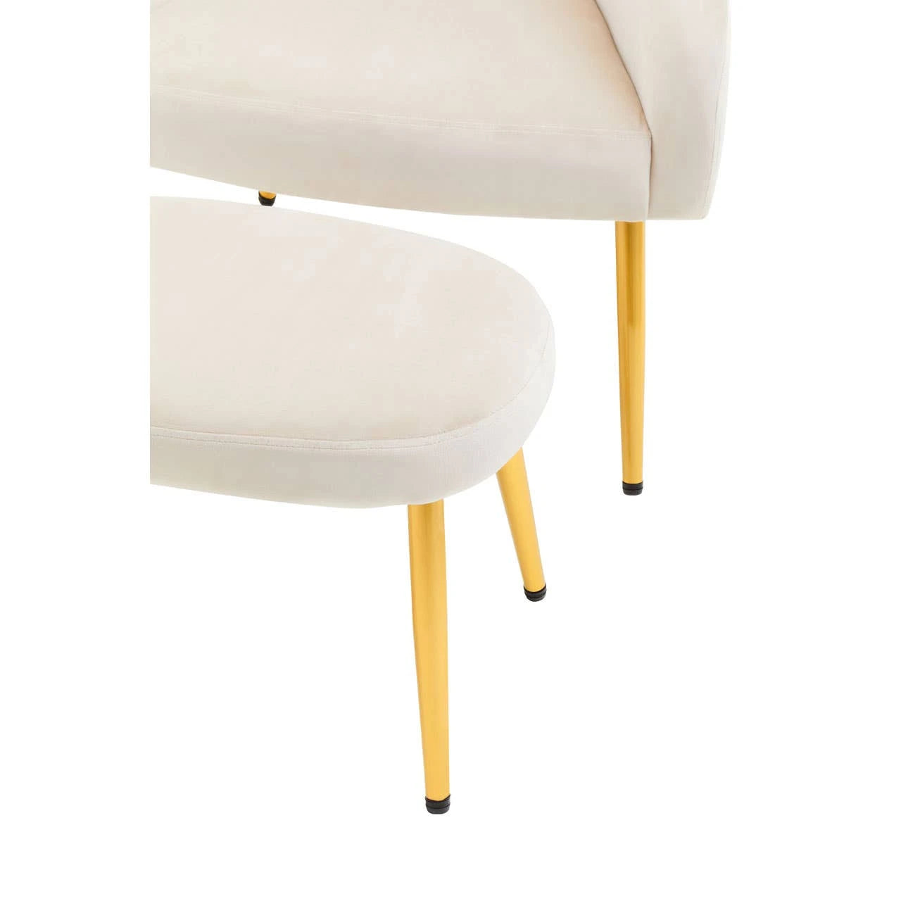 Yasmeen Beige Chair And Footstool