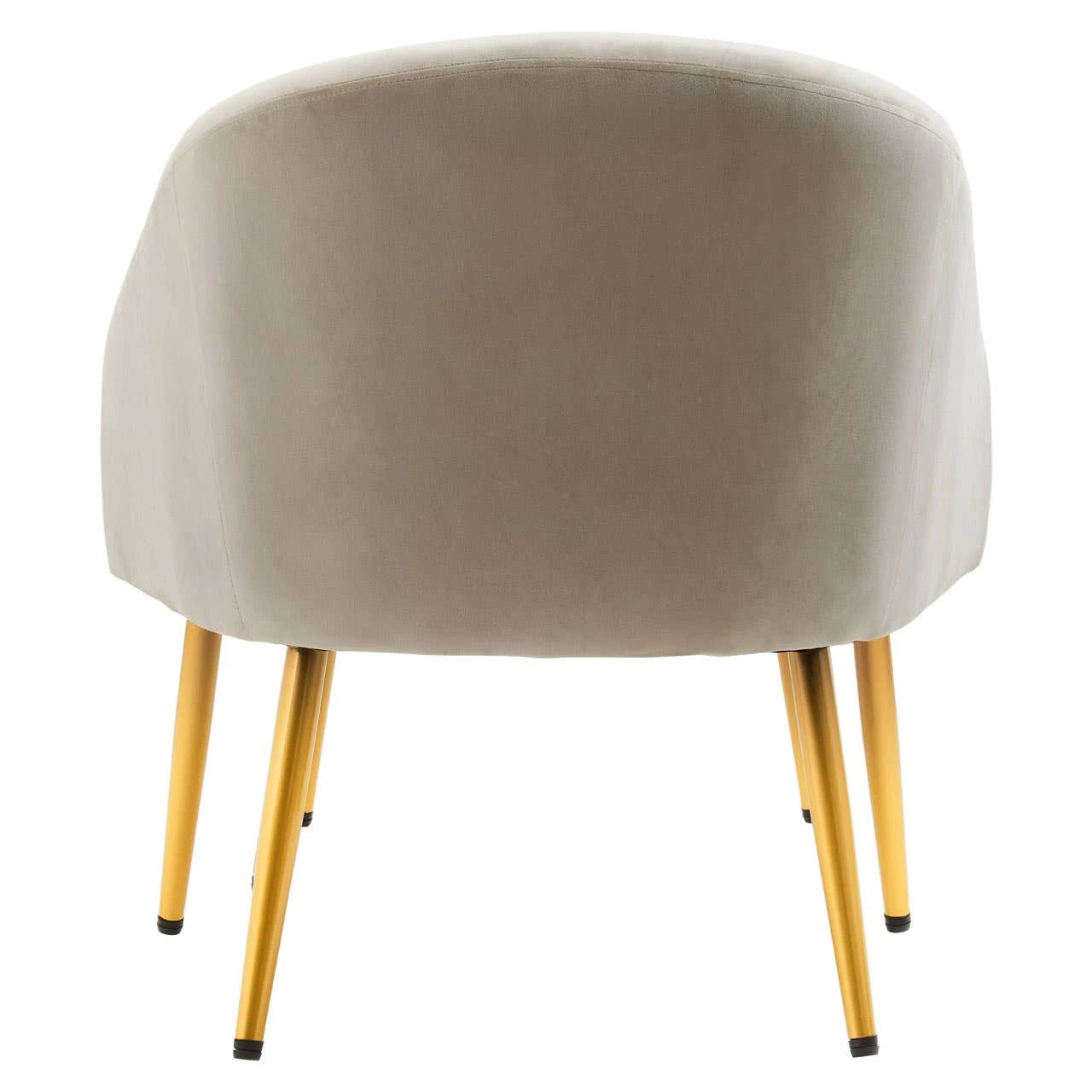 Yasmeen Mink Velvet Chair And Footstool