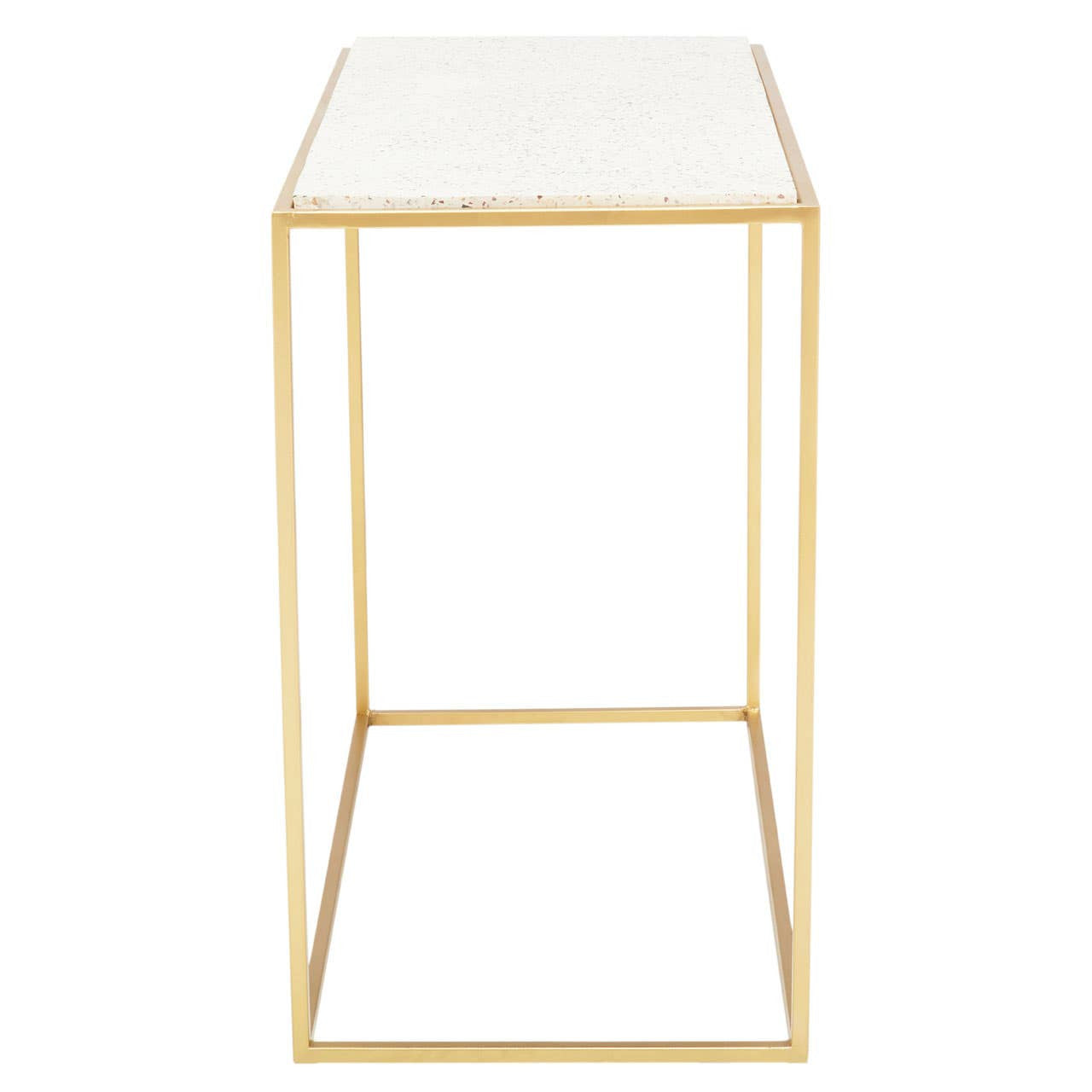 Templar Gold Finish Console Table