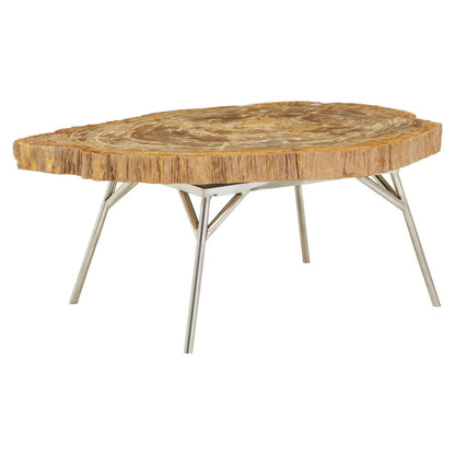 Relic Natural Petrified Wood Coffee Table
