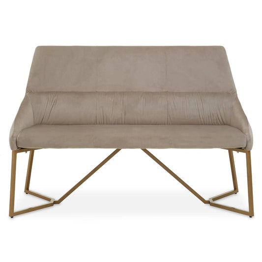 Vieste Mink Velvet Bench