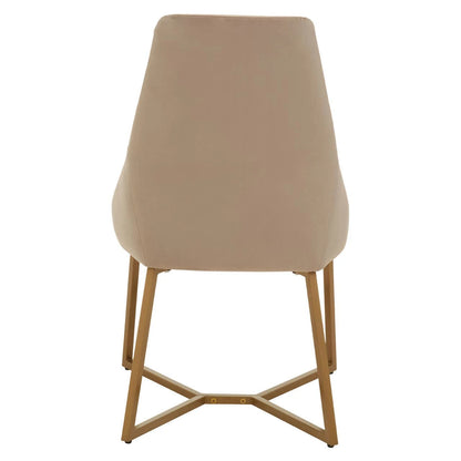 Vieste Mink Velvet Dining Chair
