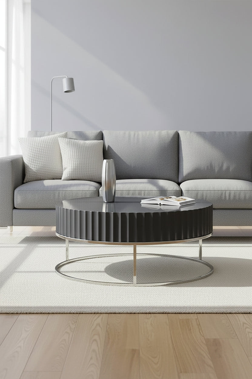 Genoa Grey Gloss Finish Coffee Table