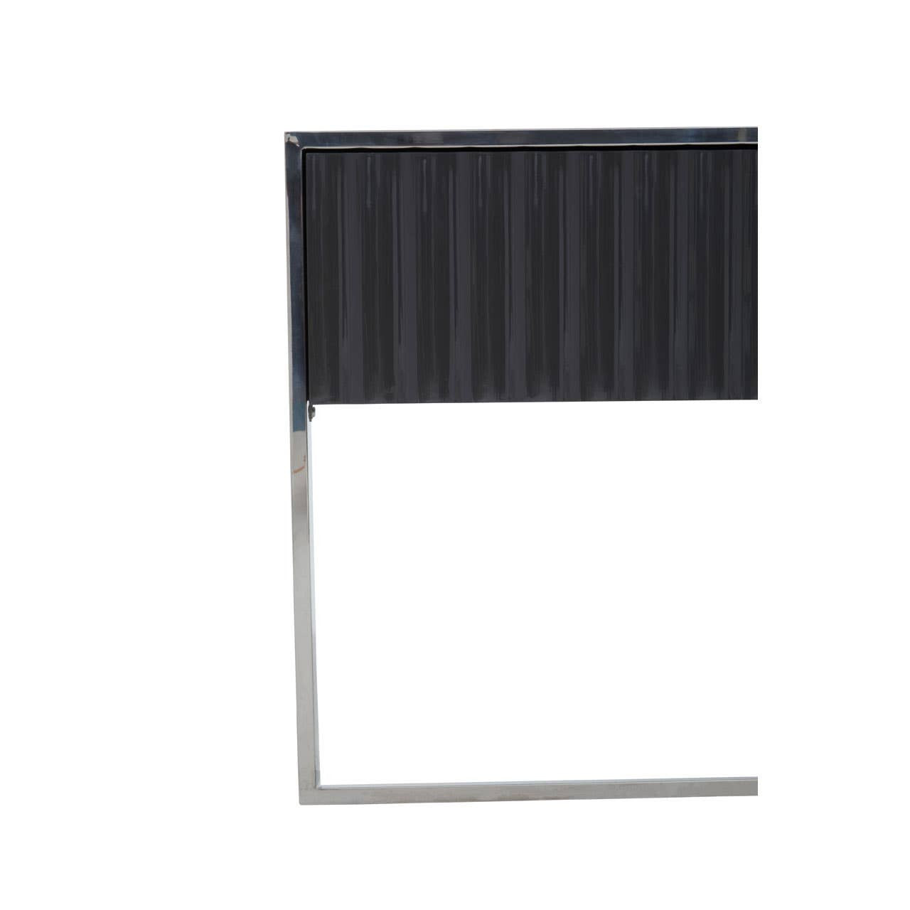 Genoa Grey Gloss Finish Console Table