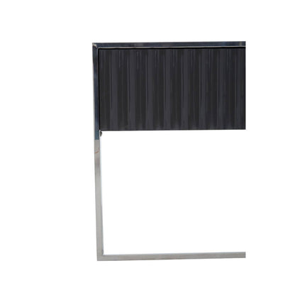 Genoa Grey Gloss Finish Console Table
