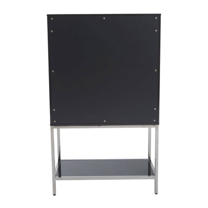 Genoa Grey Gloss Finish Cabinet