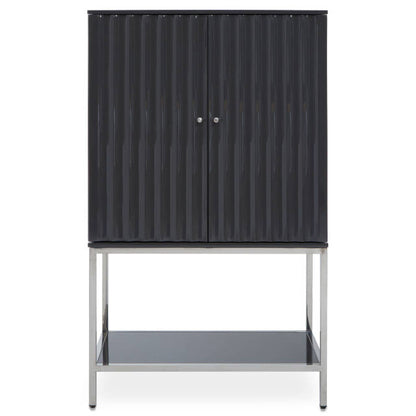 Genoa Grey Gloss Finish Cabinet