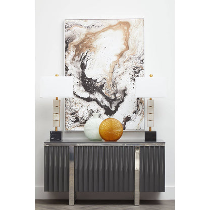 Genoa Four Door Grey Gloss Finish Sideboard